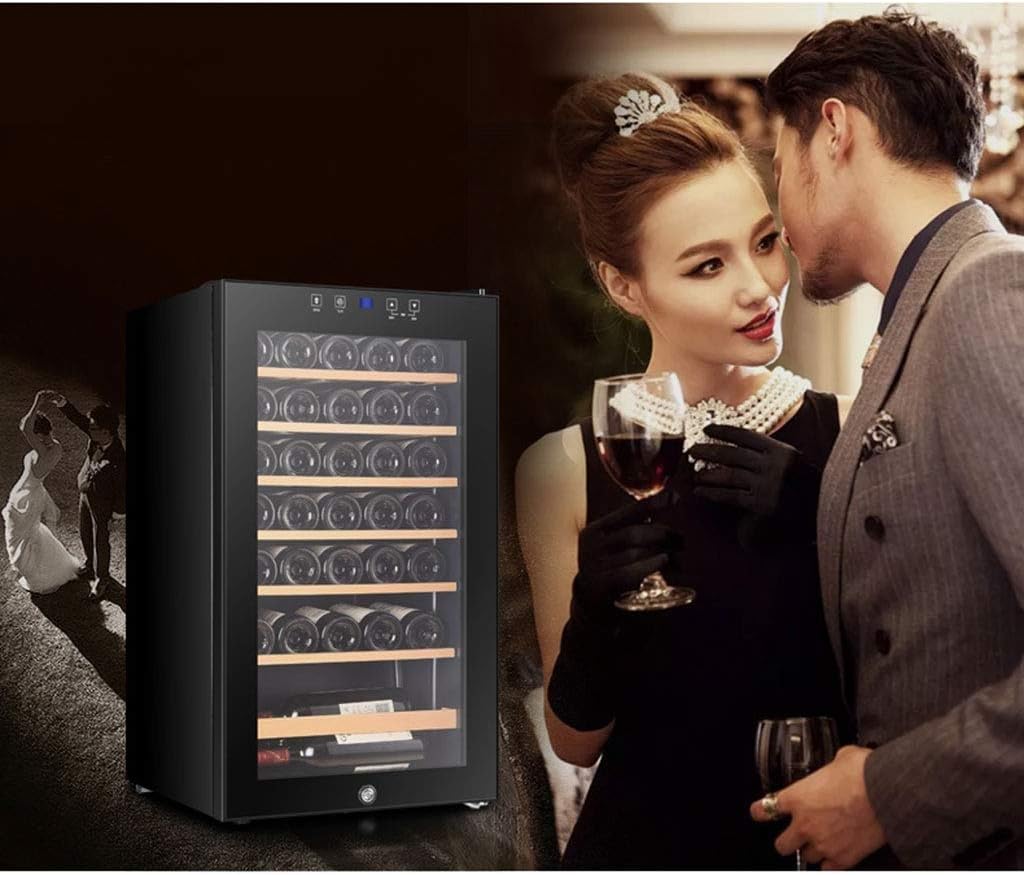 Beverage Cooler and Refrigerator, Fridge with Glass Door for Soda Beer or Wine, Small Drink Cooler for Home, Office or Bar