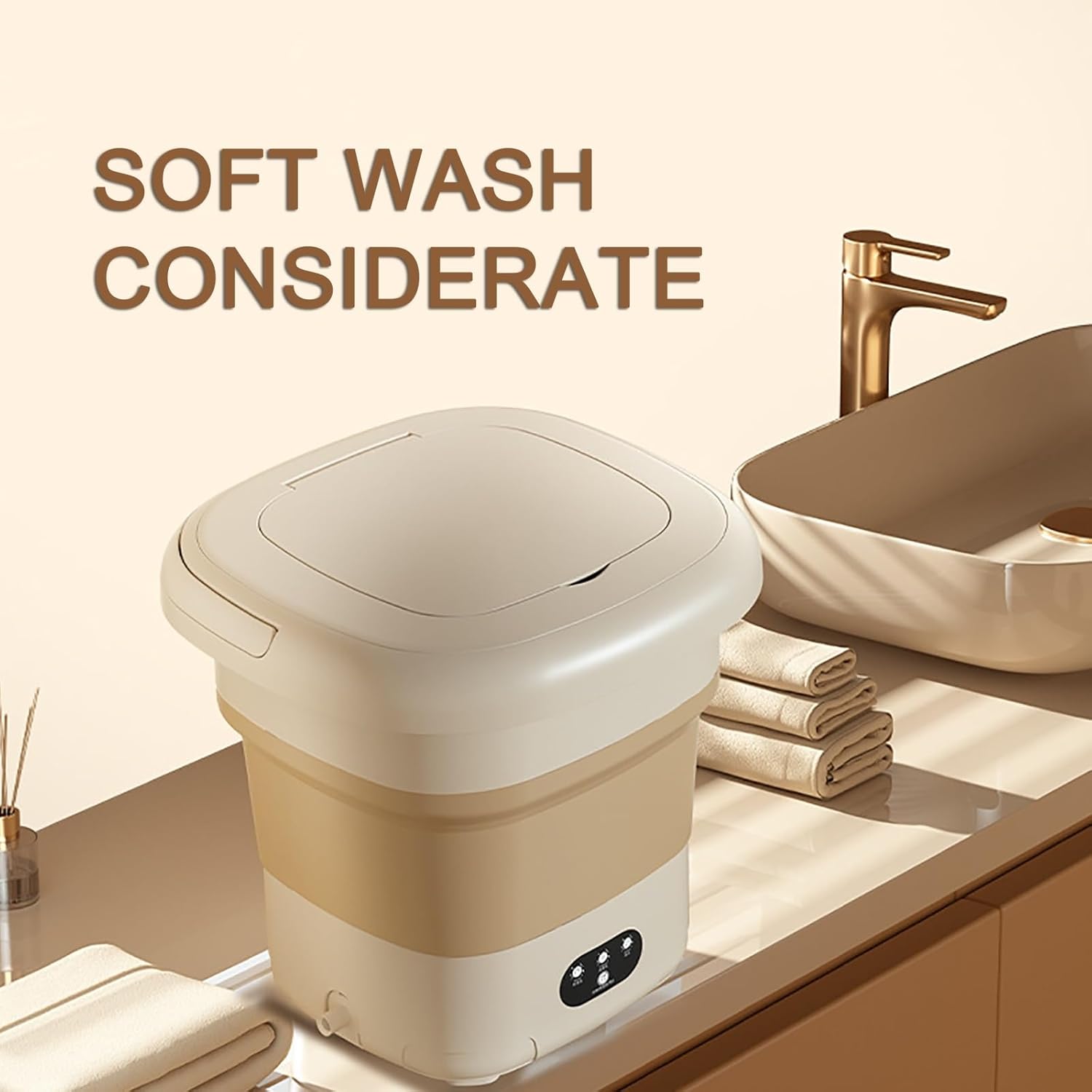 Mini Washer, Washer, for Socks Underwear Baby Clothes,Suitable for Apartment Camping RV Travel Laundry (Size : B)