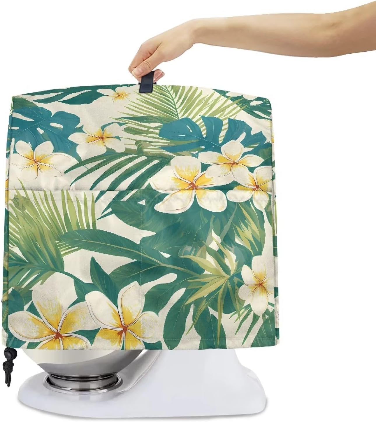 Stand Mixer Organizer, Stand Mixer Cover with Hook Portable Blender Covers Waterproof Sturdy Acessories Covers Fashion Kitchen Attachments Kitchen Accessories Tropical Leaves