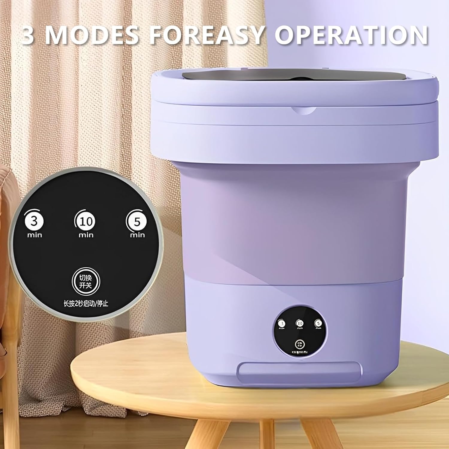 14L Portable Mini Washing Machine Foldable Washer for Underwear Small Clothes Ideal for Apartments Dormitories Hotels Travel Small Washing Machine Underwear Washing Machine(Green)