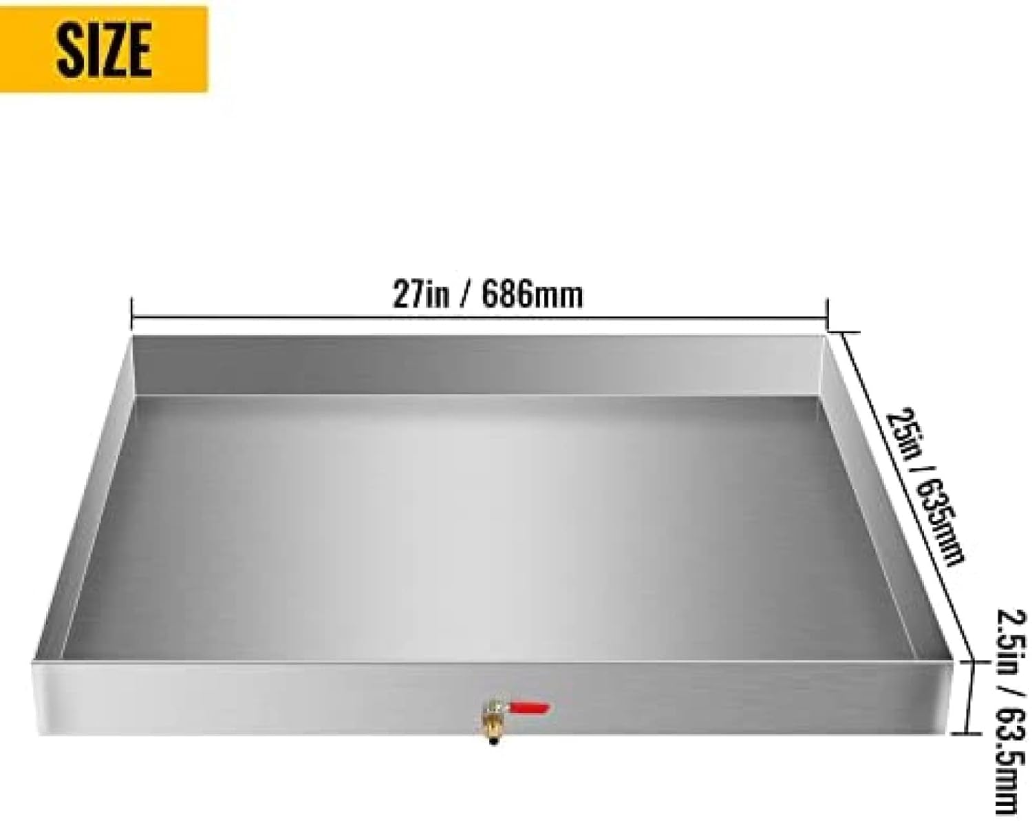 Built Washing Machine pan Anti Flood pan Comes with 1