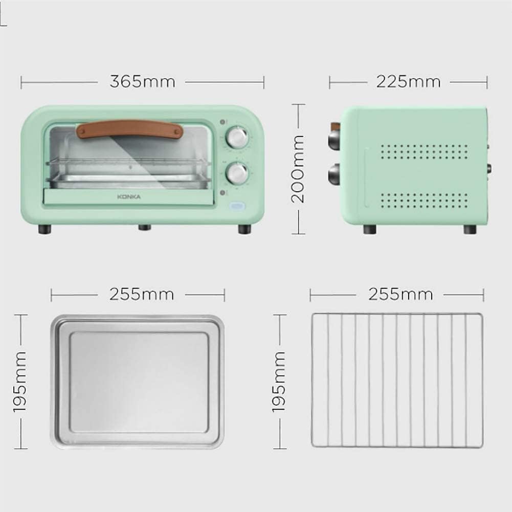 oven mini oven air fryer oven Mini Oven 12L Convection Electric Grill with Temperature Setting 90-230℃ and 60 Mins Timer, 2 Baking Functions,Easy to Clean Toaster Oven Air Fryer,