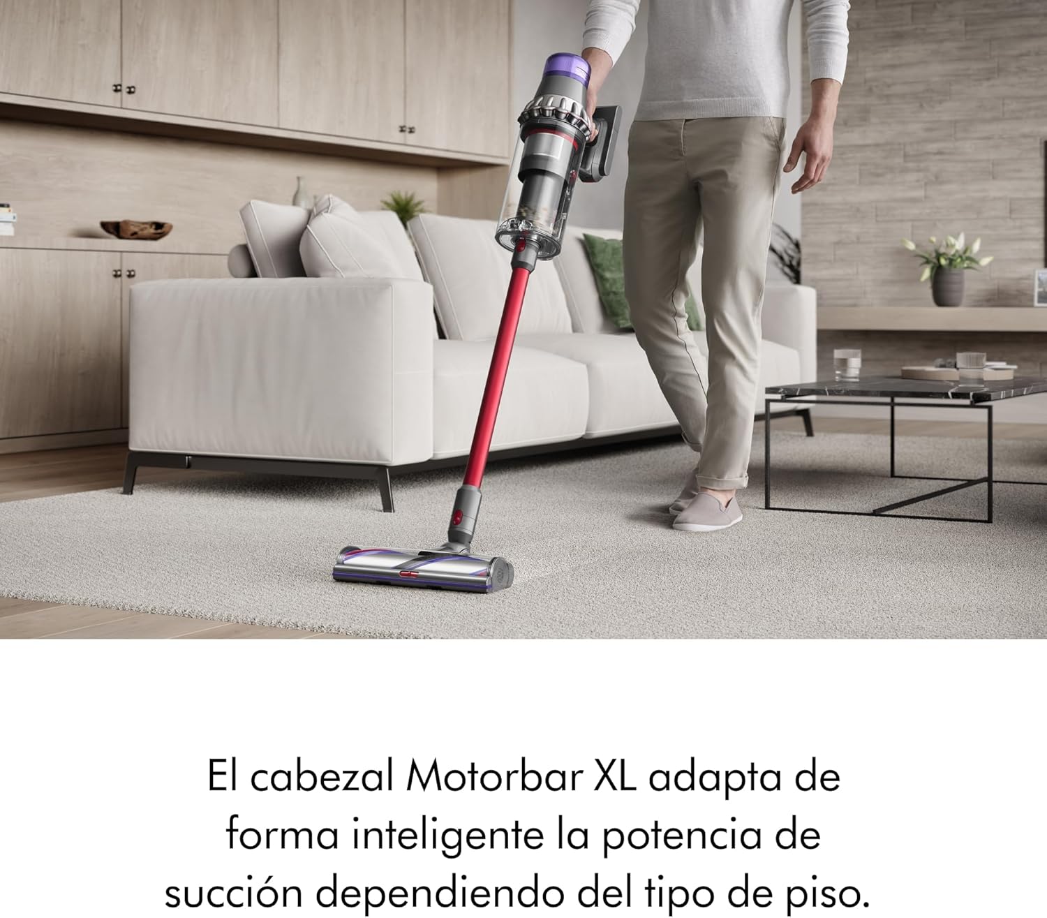 Dyson Outsize Origin Cordless Vacuum, Nickel/Red
