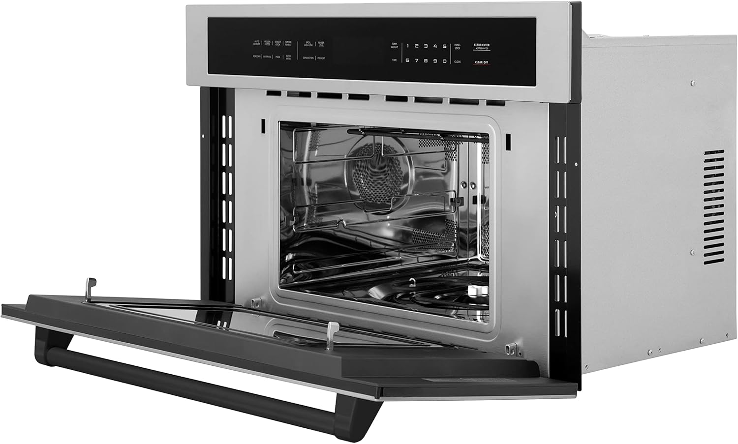 ZLINE Autograph Edition 30” 1.6 cu ft. Built-in Convection Microwave Oven in Stainless Steel and Matte Black Accents