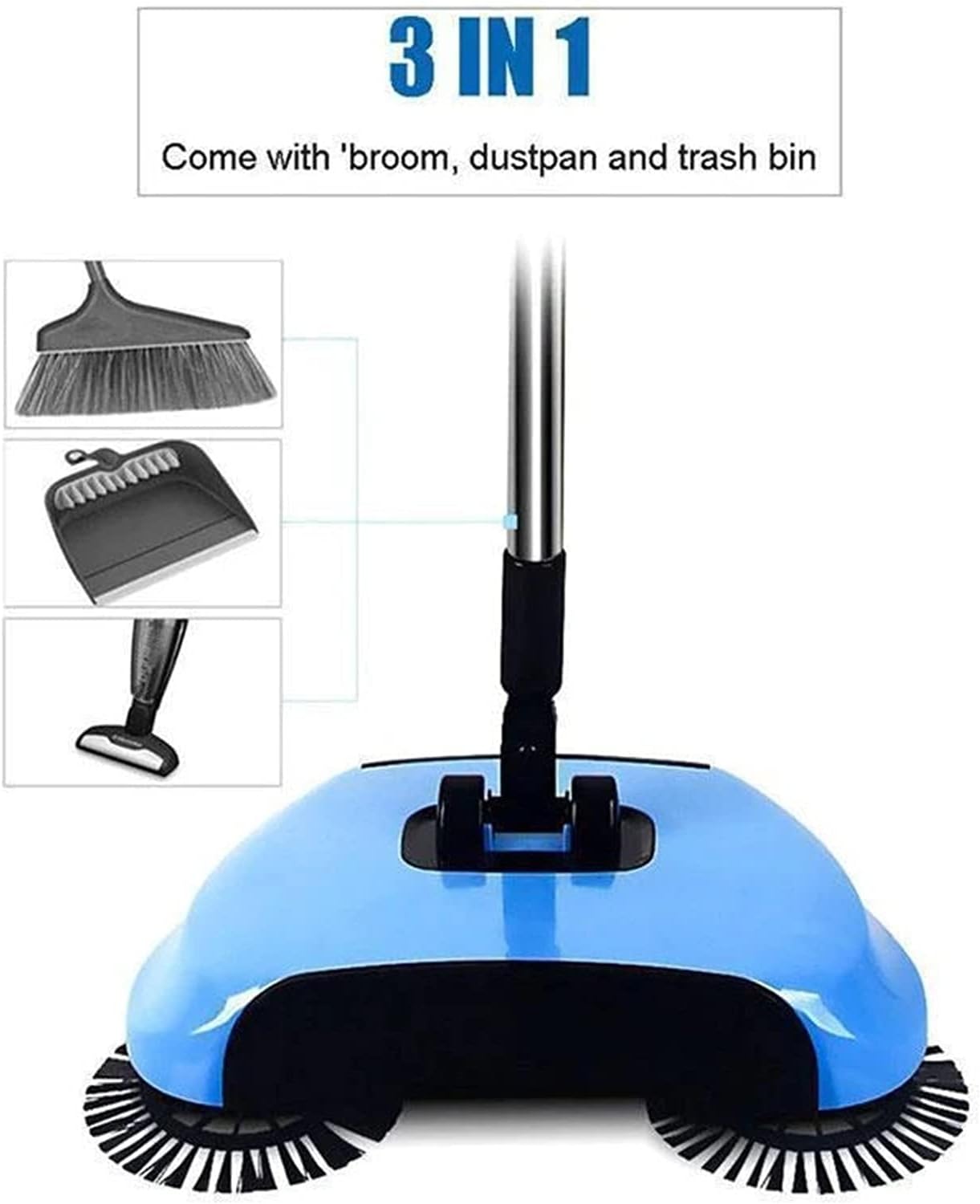 Robot vacuum cleaner Broom Robot Vacuum Cleaner Floor Home Kitchen Sweeper Mop Sweeping Machine Magic Handle Household Lazy Wash ping Carpet Cleans Hard Floor To Carpet (Color : Red) (Yellow )