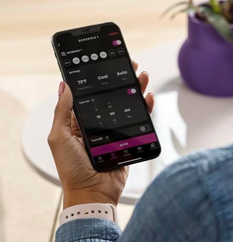 GE Profile 12,000 BTU Dual-Hose, Inverter Heat/Cool Portable AC for Rooms up to 550 sq ft., Wi-Fi Enabled, 3-in-1 with Dehumidify, Fan, & Auto Evaporation, Included Window Installation Kit, White