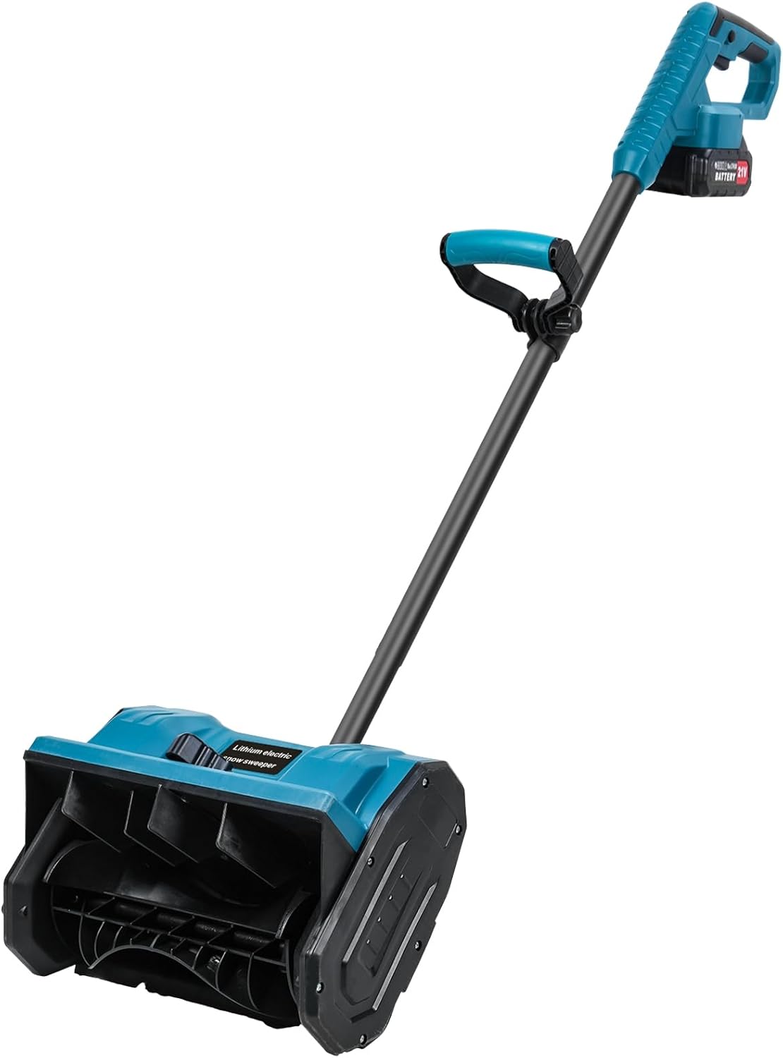Electric Snow Shovel Cordless Electric Snow Shovel with 2 Batteries 11in Width Cordless Electric Snow Blower Snow Removal Electric Shovel for Patio Deck Driveway Blue