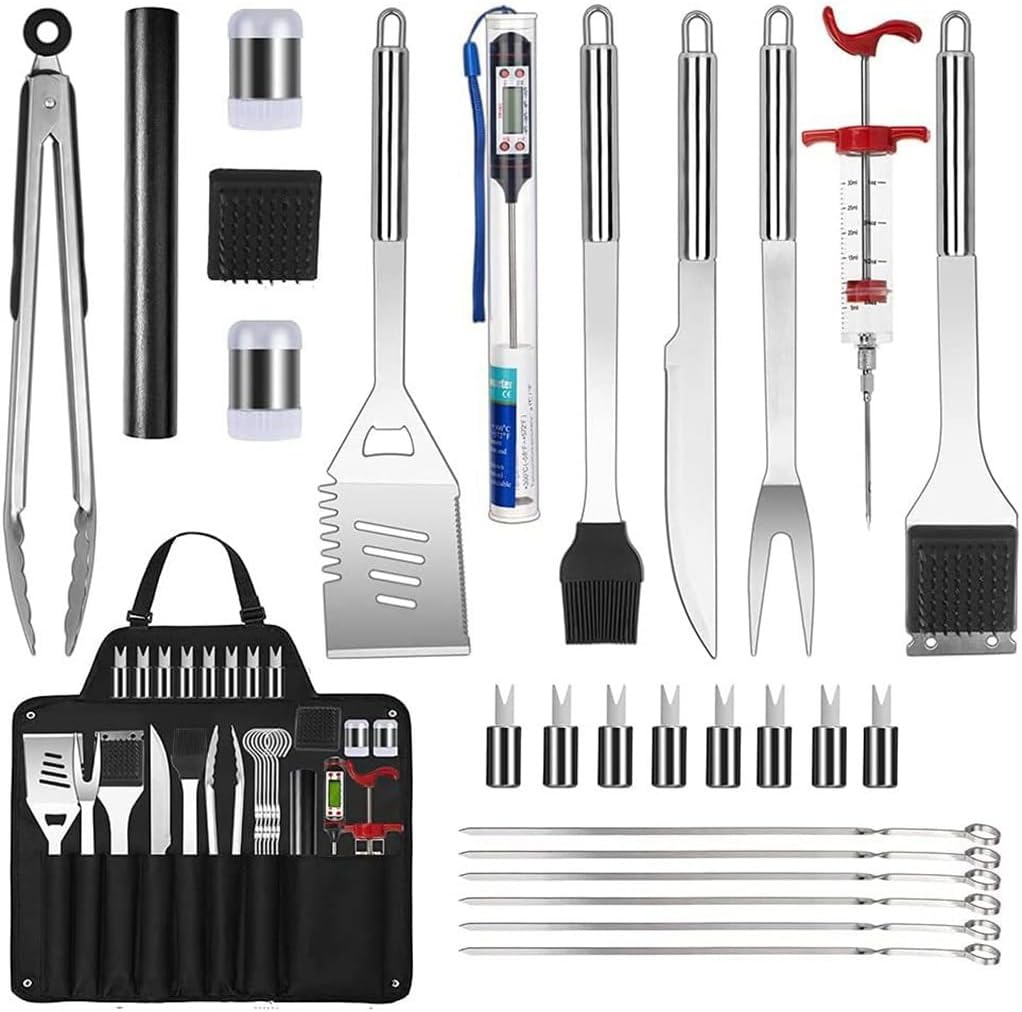 27 Piece Apron Grill Set Apron Storage Bag Barbecue Tool Set