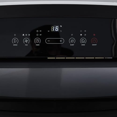 Garvee 3 in-1 Portable Air Conditioner - 12,000 BTU, Cools Rooms Up to 550 Sq Ft, Includes Remote Control, Easy Window Kit (Black Top Cover）