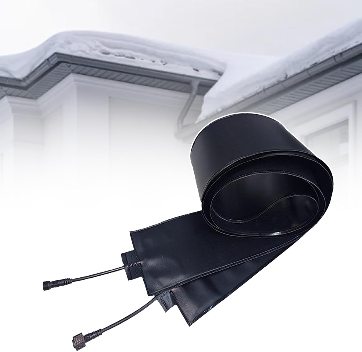 Heated Snow Melting Mats Outdoor, Snow And Ice Melting Mats, Outdoor Winter Heated Mat, Ice Melts Pads For Winter, For Prevention Roof And Valley Ice Dam,12cmX360cm-110V