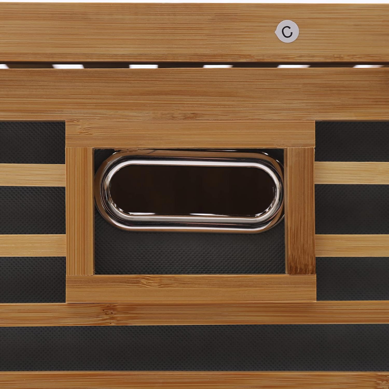 Bamboo Tilt-Out Laundry Hamper Cabinet, Freestanding Laundry Basket Organizer with Removable Clothes Basket&2 Shelves, 3 Tier Pull Out Bathroom Storage Shelf Cabinet for Clothes