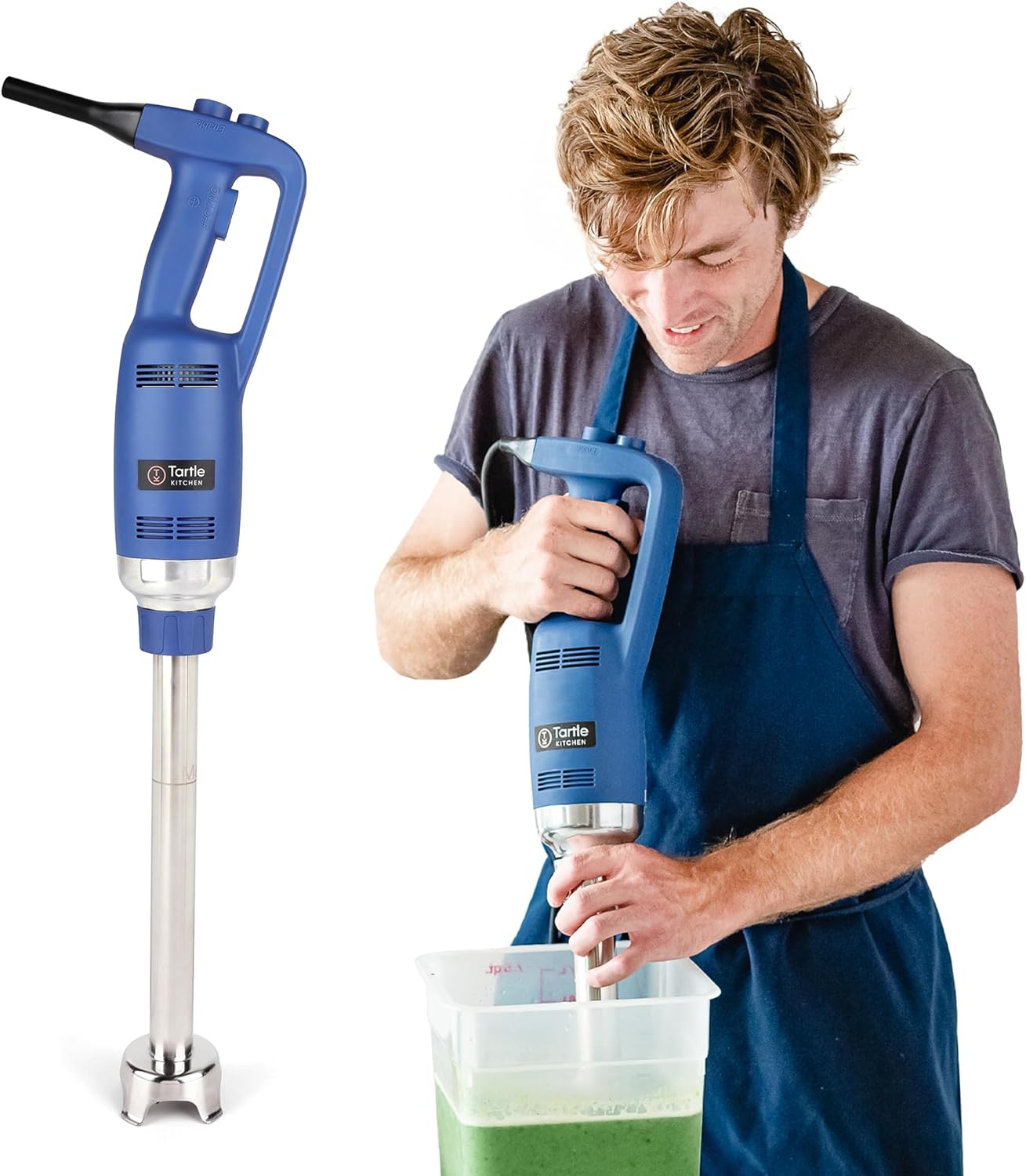 TK Commercial Immersion Blender, 500 Watt/.5 HP Variable Speed Motor, 16,000 RPM Heavy Duty with Performance Assurance - 16