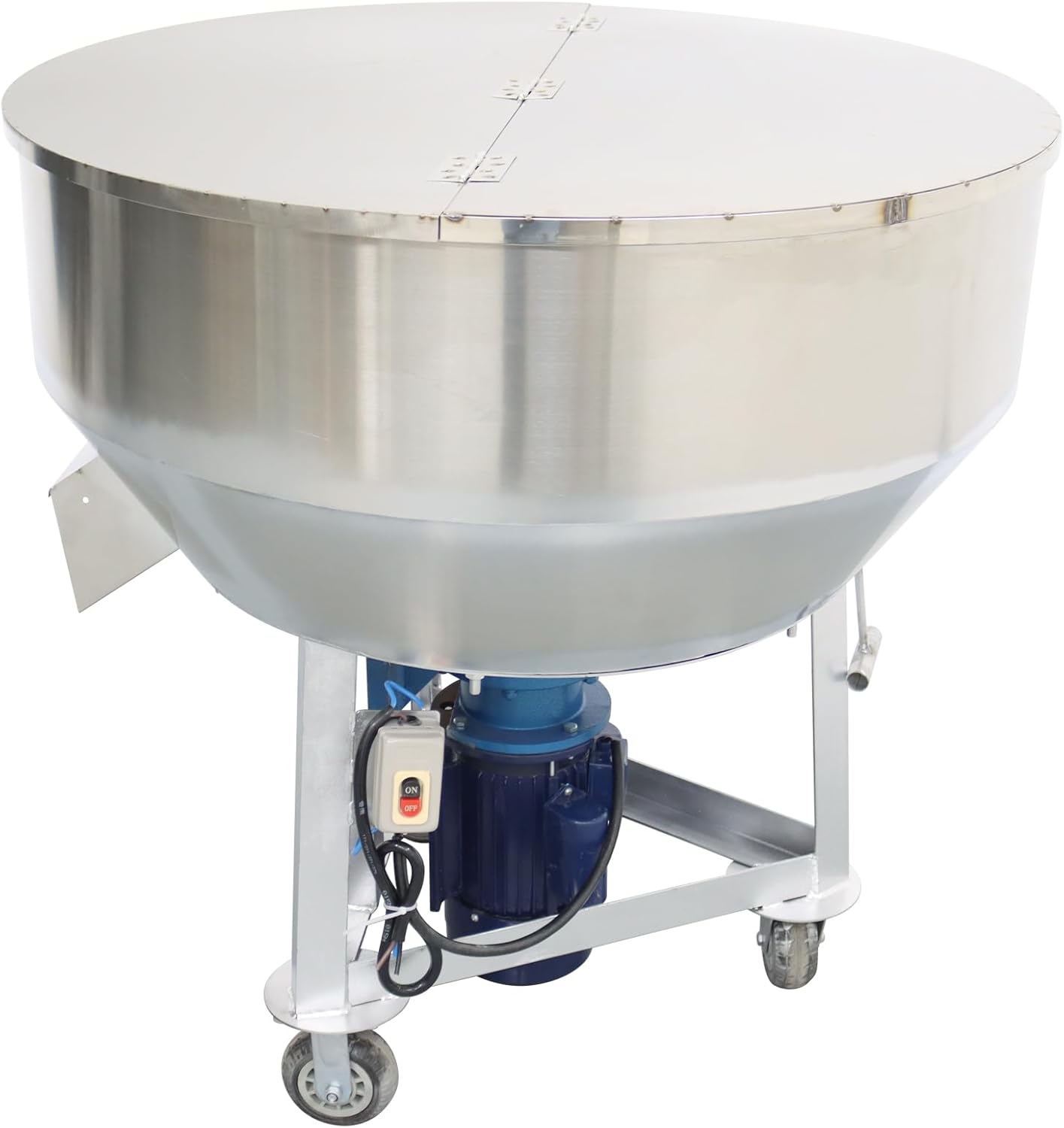 440lbs Powder Mixer Blender Feed Mixer Blender Mixing Machine Dry&Wet Particle 201 Stainless Steel 220v 4kw