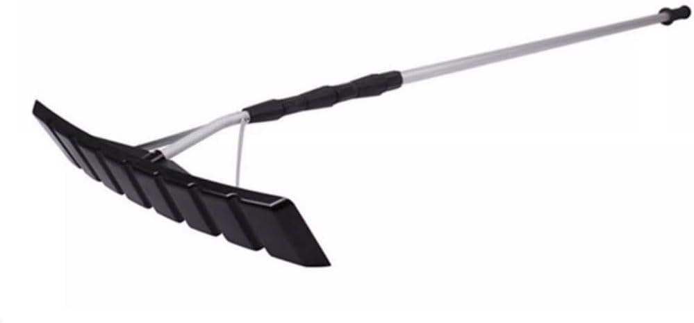 Telescopic Roof Snow Rake with Shovel Blade, Adjustable 2–6.4m Aluminum Pole, Support Frame & Screw Accessories, Long Reach Snow Removal Tool for Roof Clearing, Prevent Snow Buildup