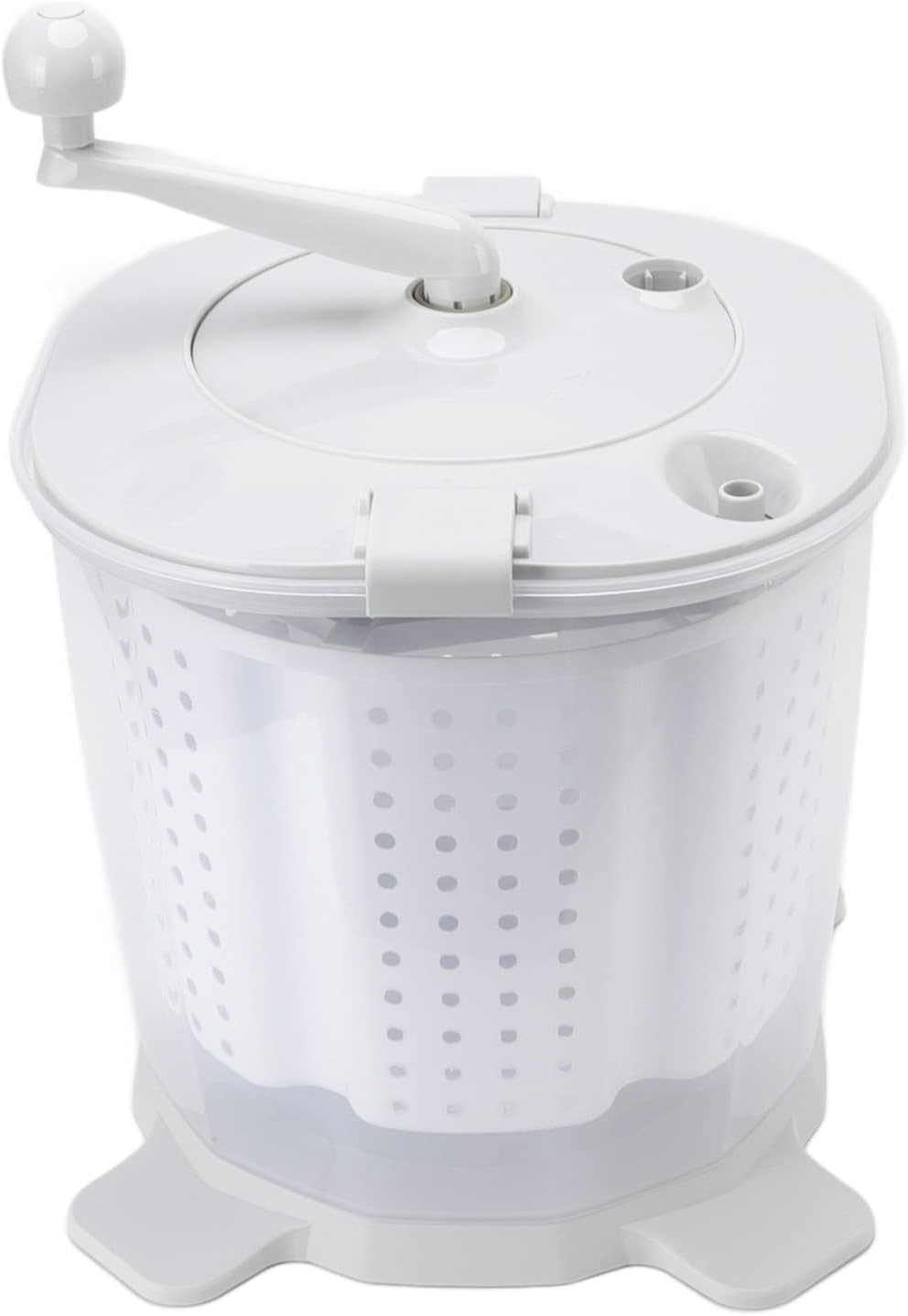 Yosoo Nordic Grey Portable Hand, Portable Washers Dryers Crank Washing Machine Manual Washing Machine Spin Dryer Home Apartments Dorms Camping Supplies