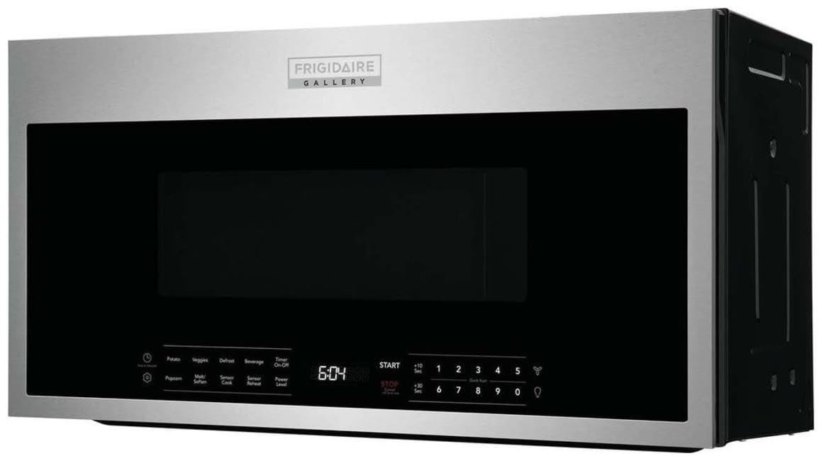 Gallery 30 in. 1.9 cu. ft. Over The Range Microwave with Sensor Cook in Black Stainless Steel