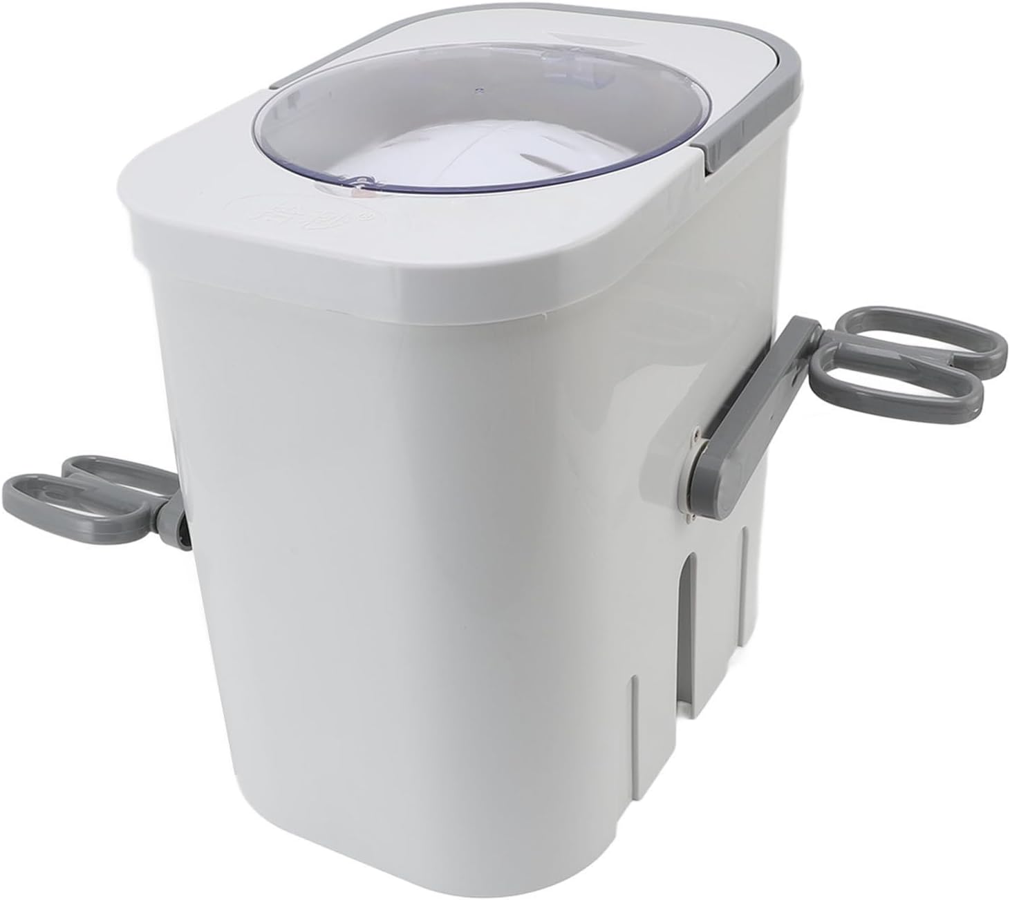 Luqeeg Hand Crank Clothes Washing Machine, Manual Non Electric Compact Laundry Washer for Apartment RV, with Built in Pump Drain 8 LBS Capacity Spinner