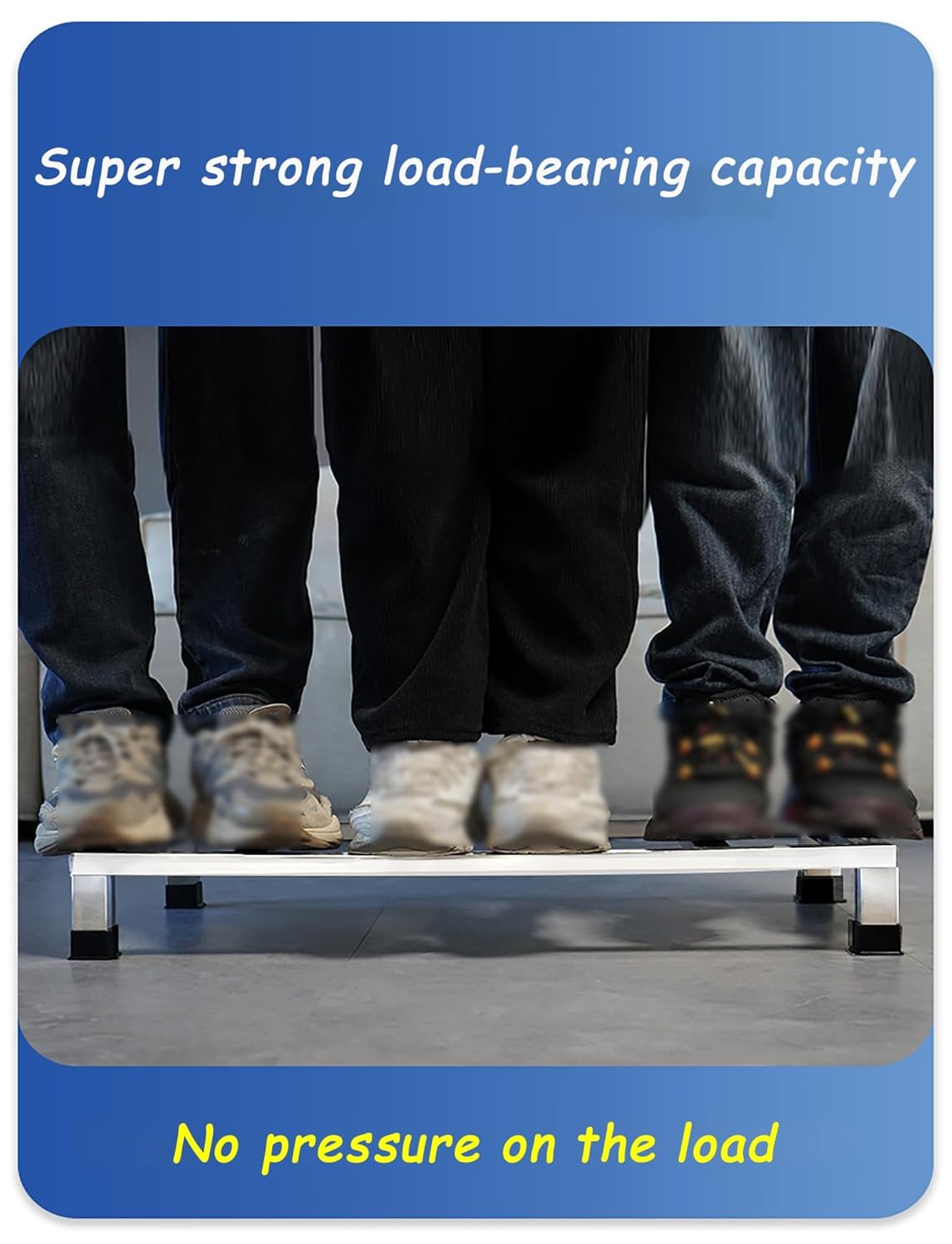 Stainless Steel Fridge Stand, Laundry Pedestal Washing Machine Tray Mat, Raised Shelf Base for Various Furniture and Household Appliances, No Assembly(60x60x20cm/23.6x23.6x7.8in)