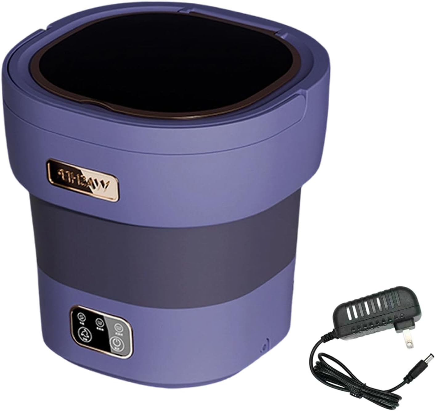 12L Mini Washing Machine, Foldable Portable Laundry Machine With Spin Basket, 3 Modes Deep Cleaning, Underwear Small Baby Clothes Suitable for Apartments Dormitories Hotels (Purple)