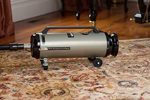 METROVAC ADM4PNHSNBF Professional Evolution Canister Vacuum - Powerful Home Vacuum & Air Duster, Portable with 4.0 HP Twin Fan Motor, 2-Speed, Electric Power Nozzle, 20’ Cord with Halo End Cap