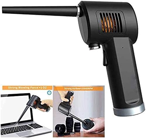 Keyboard Vacuum Cleaner Small Handheld Vacuum Cordless USB Rechargeable Easy to Clean with 2 Vacuum Nozzles 2 Washable Filters for Laptop Piano Computer (Color : Blue)