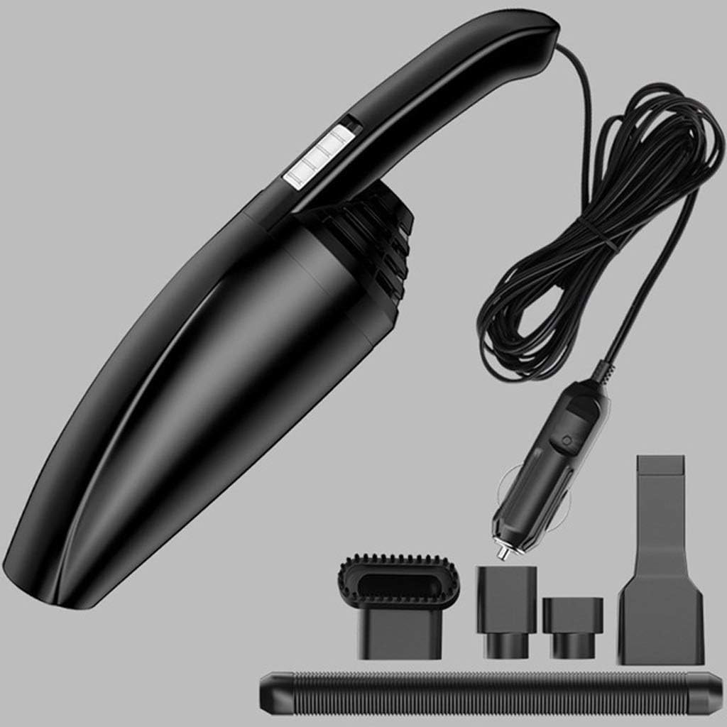 Car Vacuum Cleaner Car Handheld Vacuum Cleaner Mini Vacuum Cleaner 120W Powerful Vaccum Cleaners Auto (Color : White) (Black)