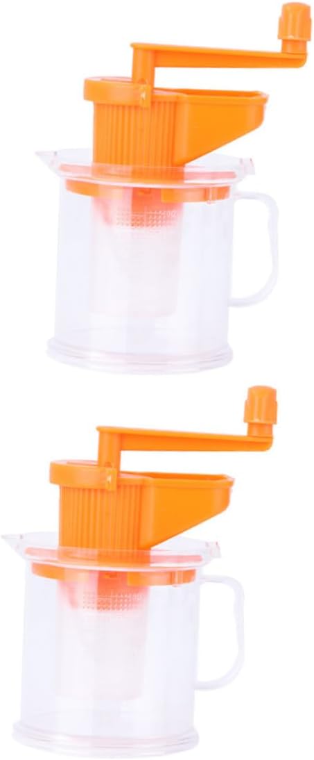 2PCS Manual Soybean Milk Juicer Multi-purpose Household Squeezer Easy to Clean Wear-resistant DIY Fruit Vegetable Extractor for Kitchen Use