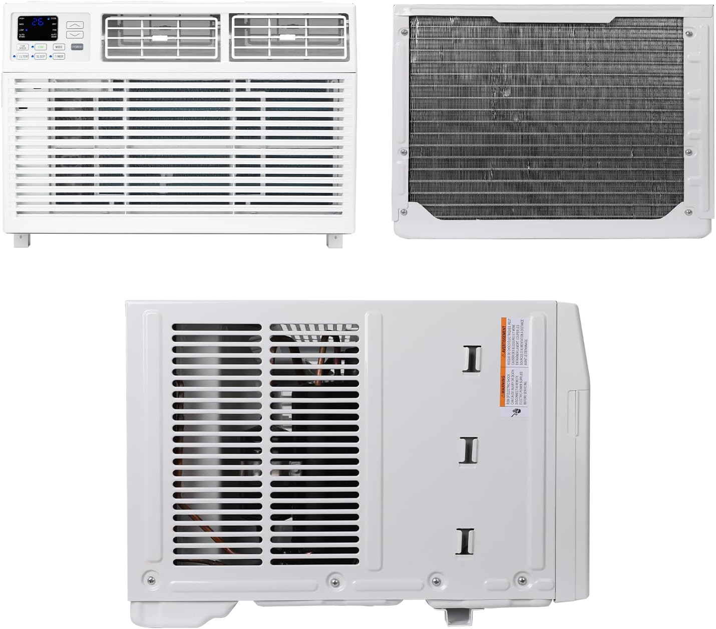 Window Air Conditioner, 12000 BTU Window AC Unit, Cooling Room 550sq.ft, Fast Cooling, 24H Timer,Dehumidifier Mo, Energy Saving, Remote Control for Living Room, Bedroom, Office