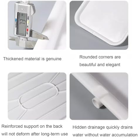 Condensate Drain Pan, Plastic Drain Pan with 200 Cm/78 Inch Hose, Suitable for Indoor and Outdoor Air Conditioner Units(91.5 * 45 * 2.5cm/36 * 17.7 * 0.98in)