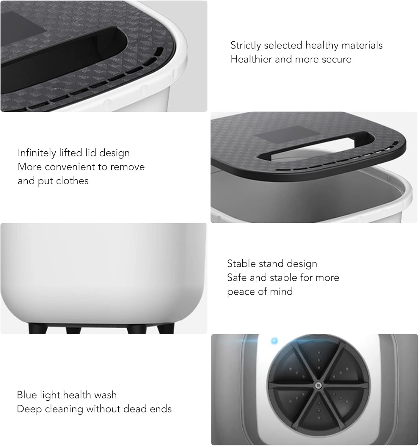 Portable Mini Washer Small and Lightweight Laundry USB Powered Mini Compact Travel Washing Machine (Pink)