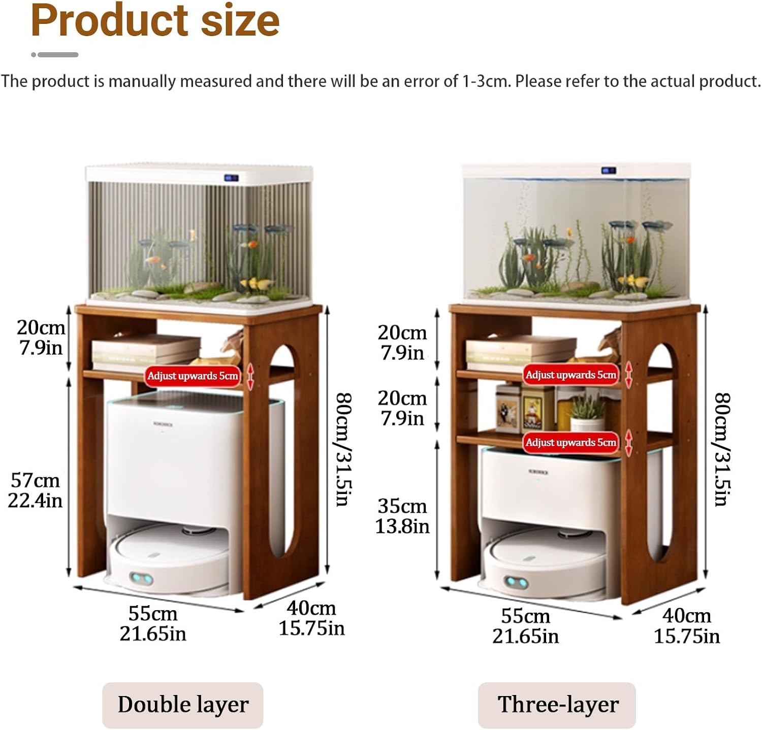 Wood Organizer Stand For Sweeping Robot Vacuum,Sweeping Robot Storage Rack,Small End Tables For Bathroom,for Living Room,Bedroom