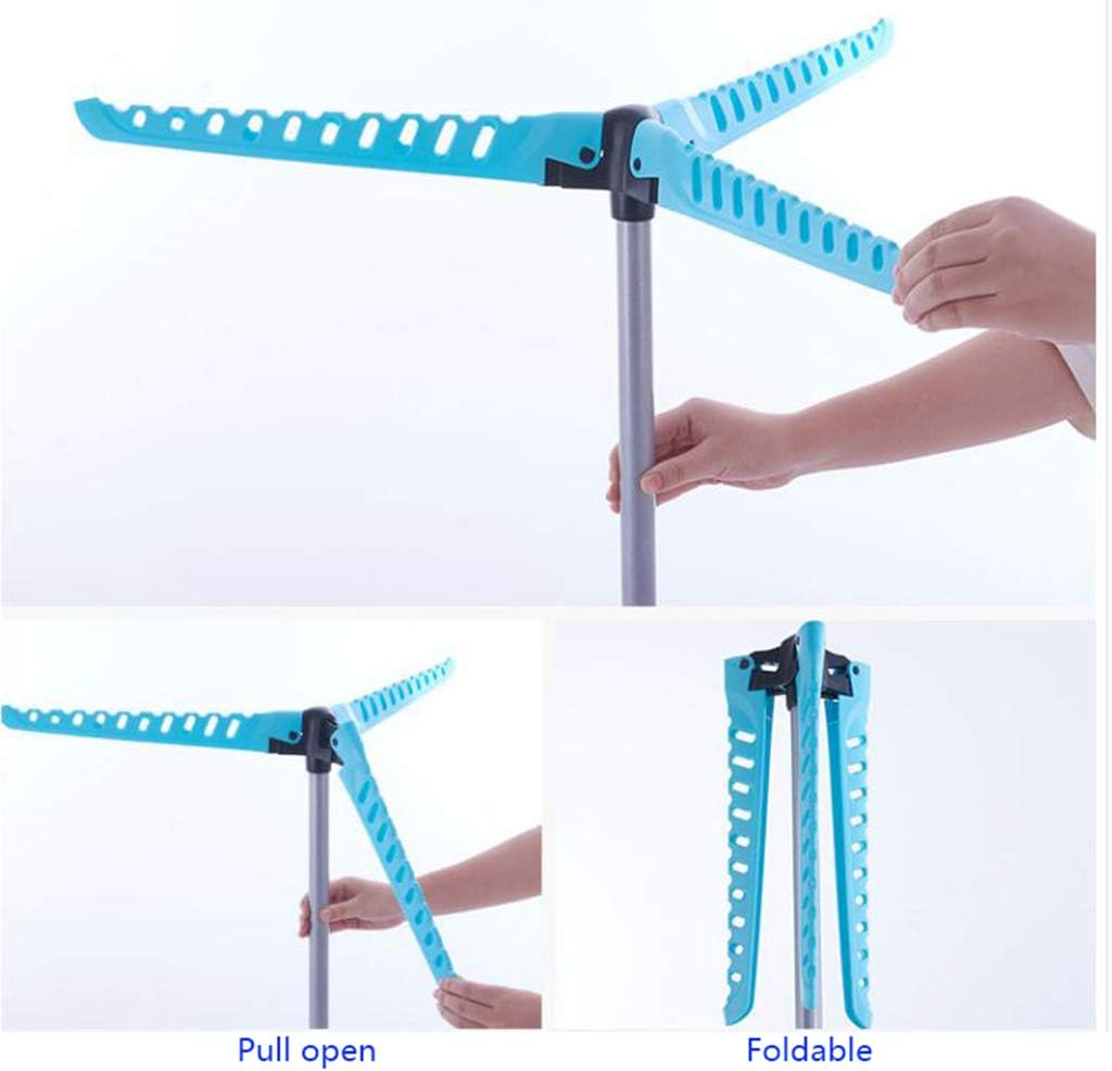 Laundry Rack, Foldable Clothes Airer, Drying Racks Sturdy Clothes Rail Stand Three Armslothes Drying Rack for Indoor/Outdoor Space Saving