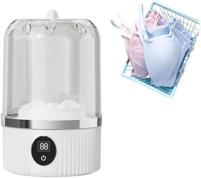 Underwear Washer, Portable Mini Washing Machine, Upgraded Mini Washings Machines, Rechargeable Cordless Washing-Machine, Laundry Cup For Bra, Underwear, Socks.