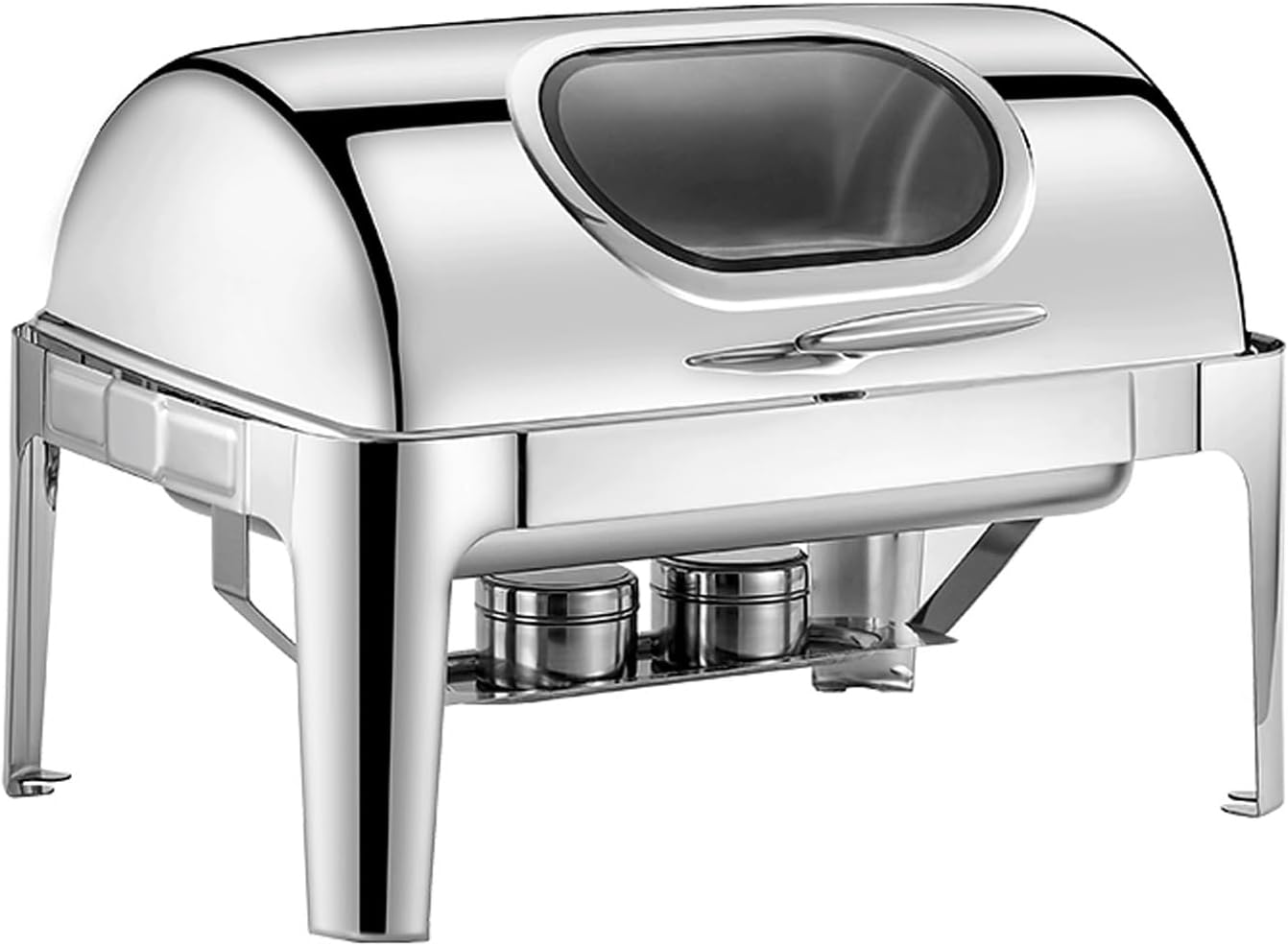 Food Warmers for Parties Buffet with Visible Lid Buffet Serving Dishes for Heating and Cooling, 9QT Stainless Steel Chafing Dish Buffet Set for Catering Party Event Serving