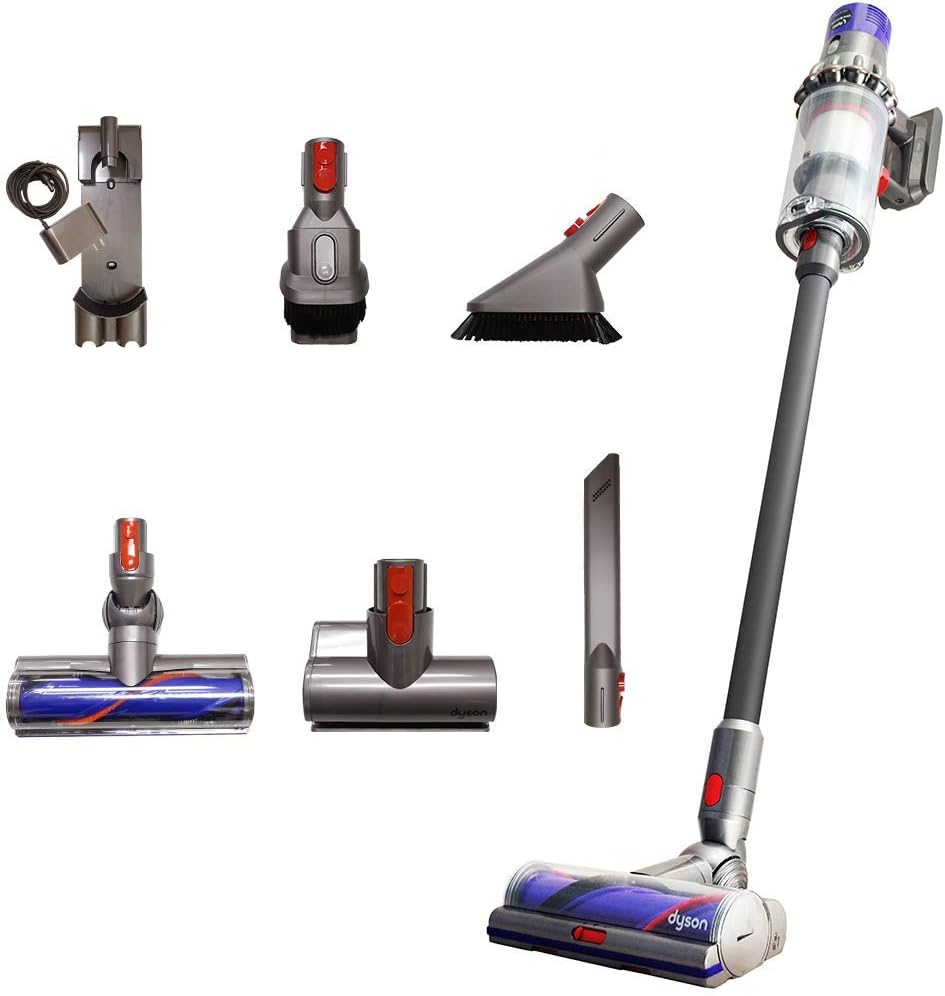 Dyson Cyclone V10 Total Clean+ with Mini Motorized Tool and Mini Soft Dusting Brush, Cord-Free Stick Vacuum Cleaner, Lightweight, Cordless (Renewed)
