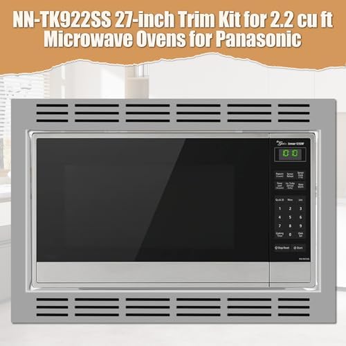 NN-TK922SS 27-inch Trim Kit for Use with Panasonic Microwave Ovens, for 2.2 Cubic Feet Microwave Oven, Built-in Stainless Steel 27