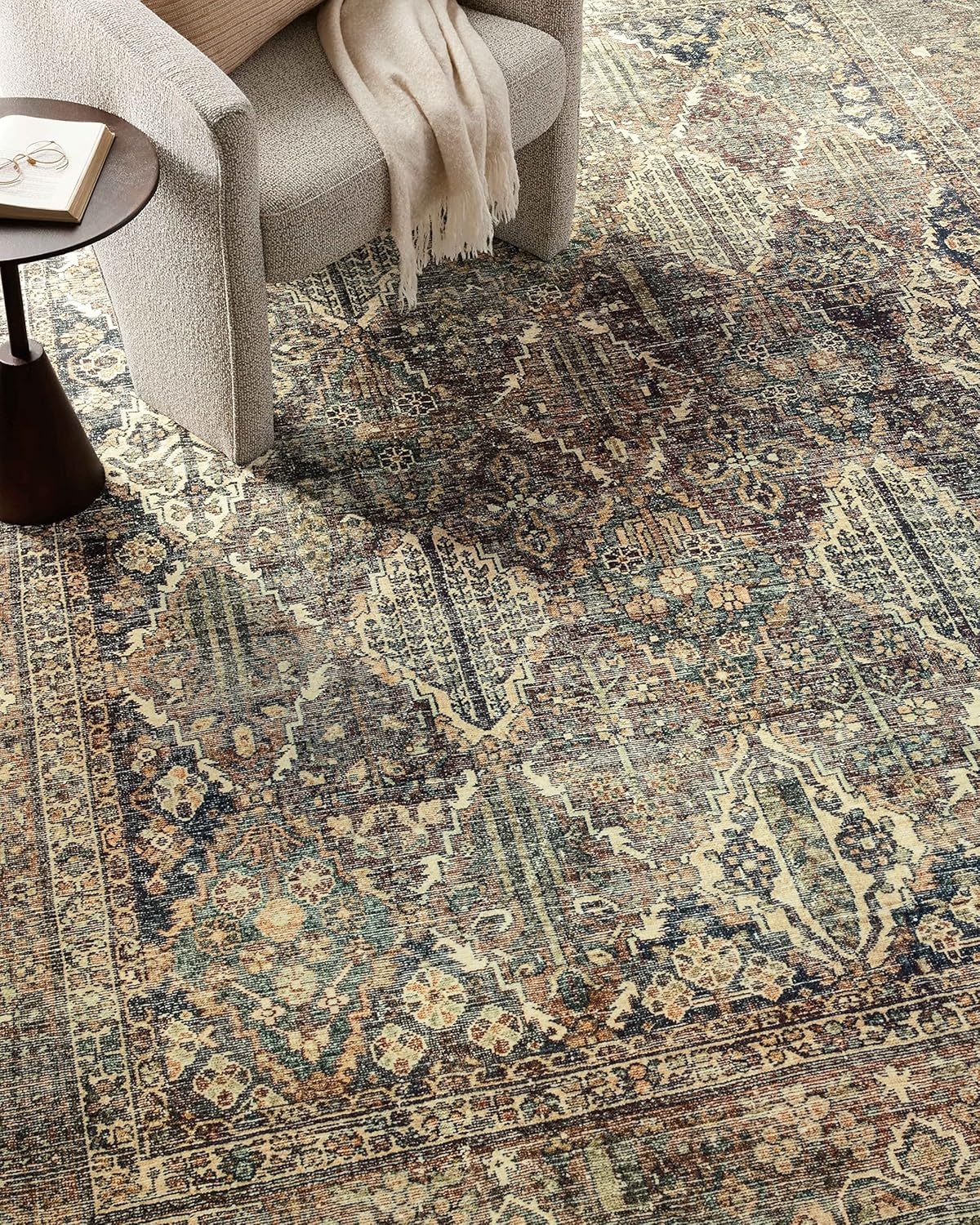 Loloi Magnolia Home by Joanna Gaines Banks Collection BAN-05 Spice/Blue 3'-6