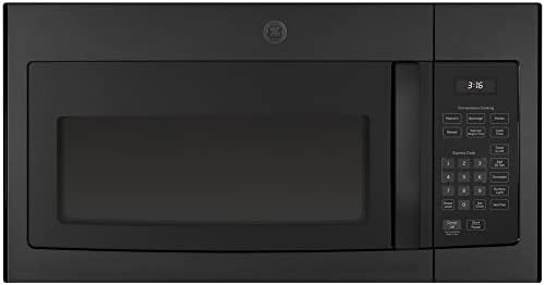 GE JVM3160DFBB 1.6 Cu. Ft. Over-the-Range Microwave Oven Black Bundle with 2 YR CPS Enhanced Protection Pack