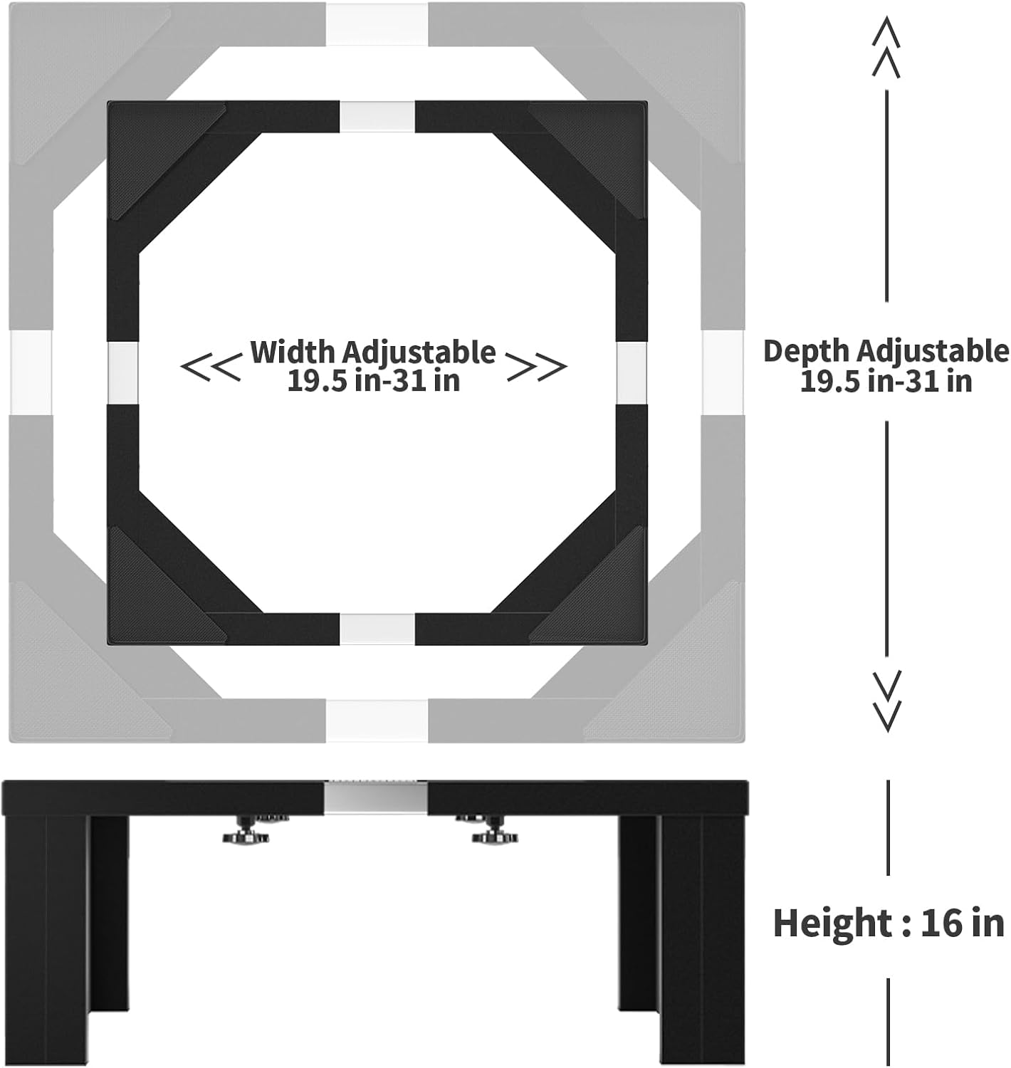 Chinchilla Heavy duty Stainless steel Laundry Pedestal,16