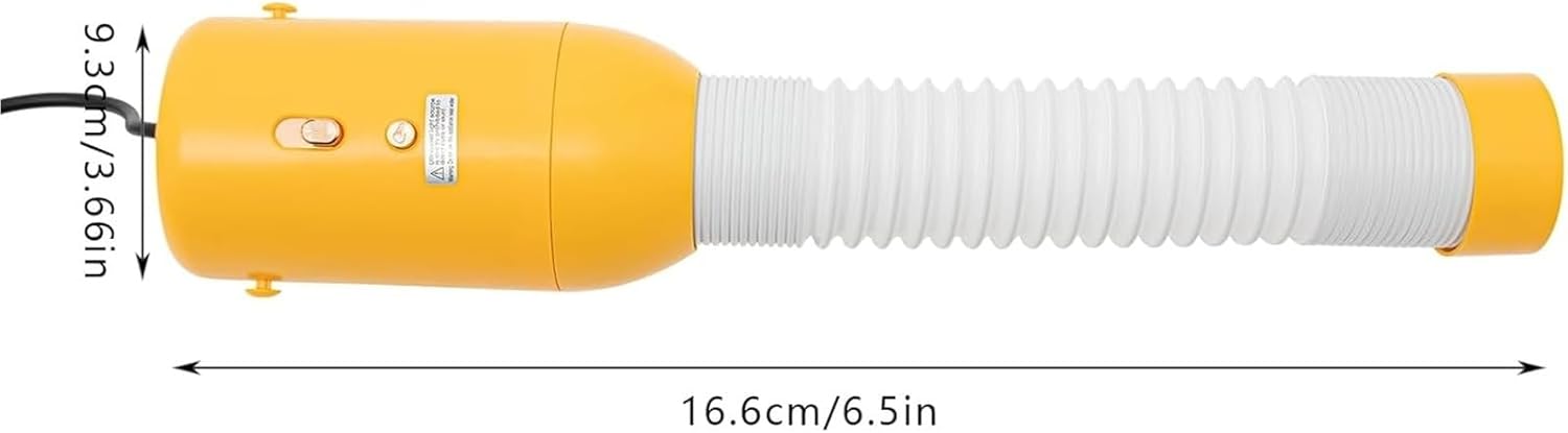 Portable Cloth Dryer, Multifunctional Small Dryer Machine, Fast-Drying Machine with Adjustable Timer, Travel-Friendly Mini Dryers for Apartments RV and Travel Outdoor(Yellow)