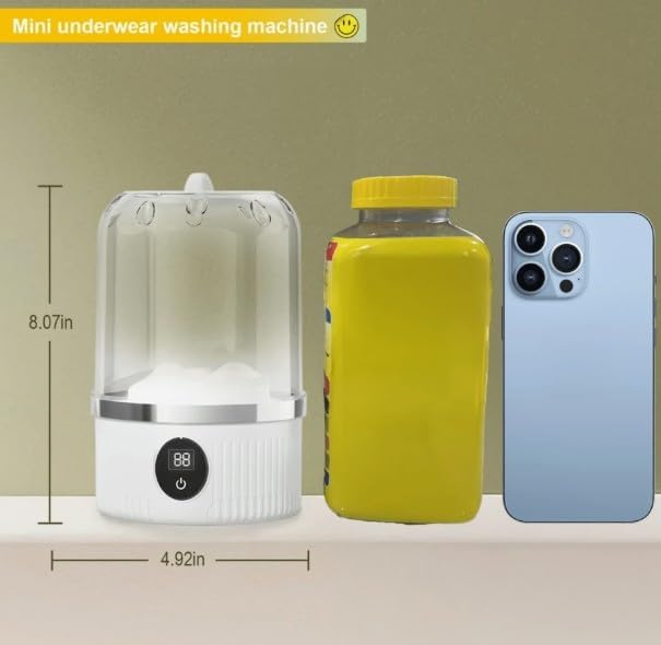 Underwear Washer, Portable Mini Washing Machine, Upgraded Mini Washings Machines, Rechargeable Cordless Washing-Machine, Laundry Cup For Bra, Underwear, Socks.