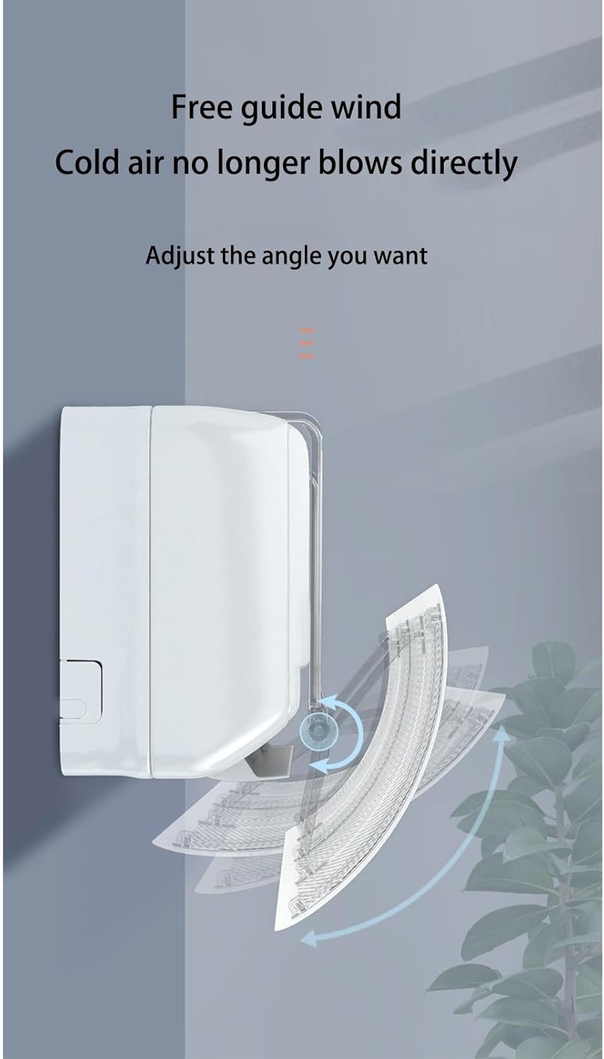 Air Conditioner r Wall-Mounted Air Conditioner Wind Shield Adjustable Wind r for Living Room, Study Room, Bedroom (006 90x30cm)