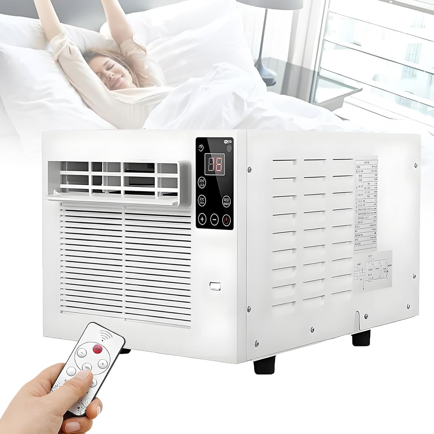 Portable Air Conditioner Mosquito Net Compact size Dehumidifier Personal Air Cooler Fan with Remote Control 1-12h timer Air Cooler Fan Unit for Room up to 5-8m²