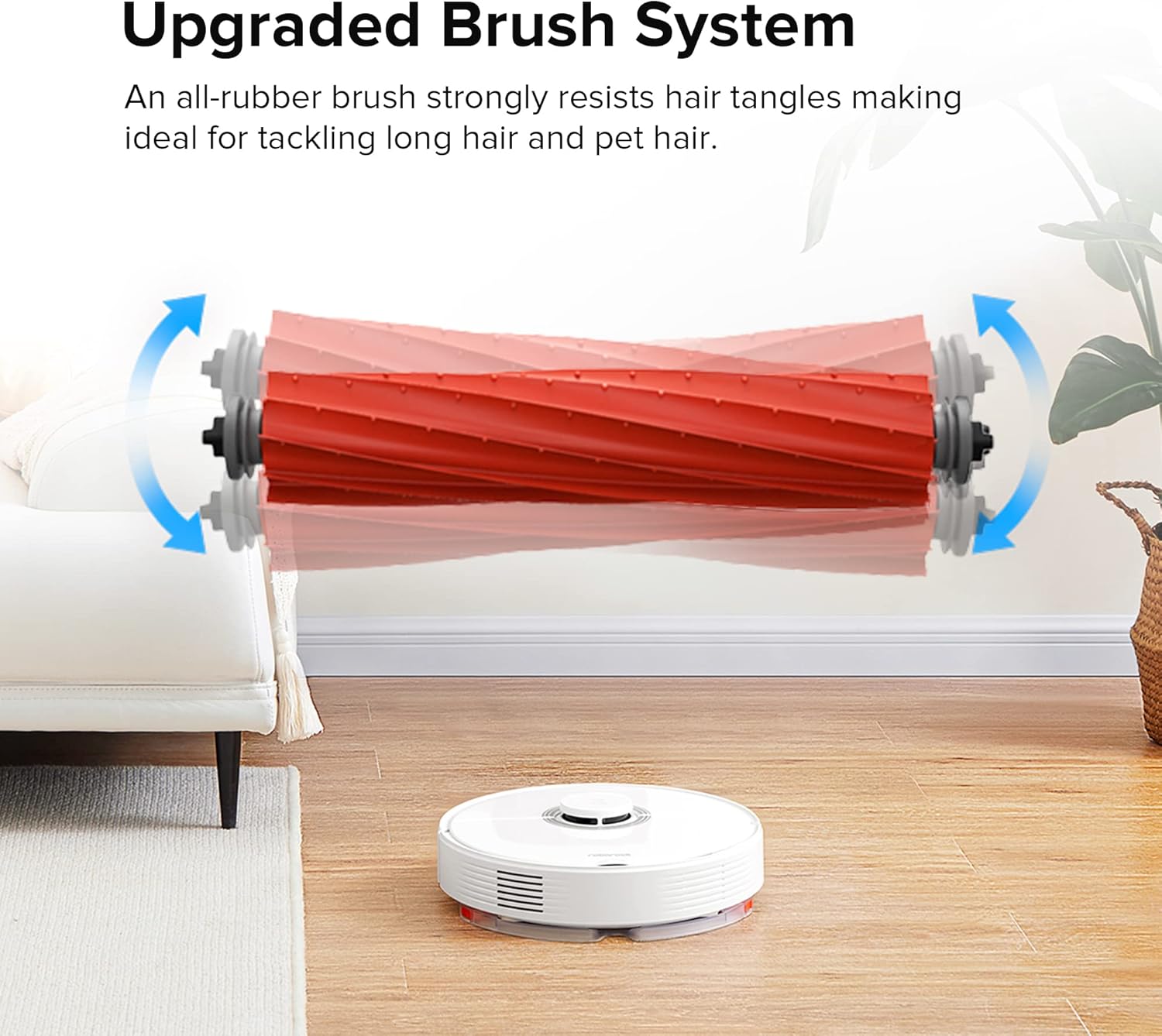 roborock Q7 Max Robot Vacuum with Microfiber Mop Cloth(2 Pcs) Bundle, 4200 Pa Strong Suction, LiDAR Navigation, APP-Controlled Mopping, 180min Runtime, Works with Alexa, Perfect for Pet Hair (White)