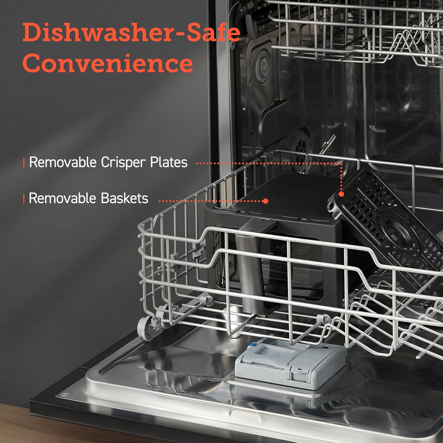 COSORI Dual Air Fryer 9Qt – 10-in-1, Fresh Balanced Meals for Family and Children with Double Baskets, Sync Cook & Finish to Bake, Roast, Reheat, Broil & 130 Recipes for Easy Cooking, Dishwasher Safe