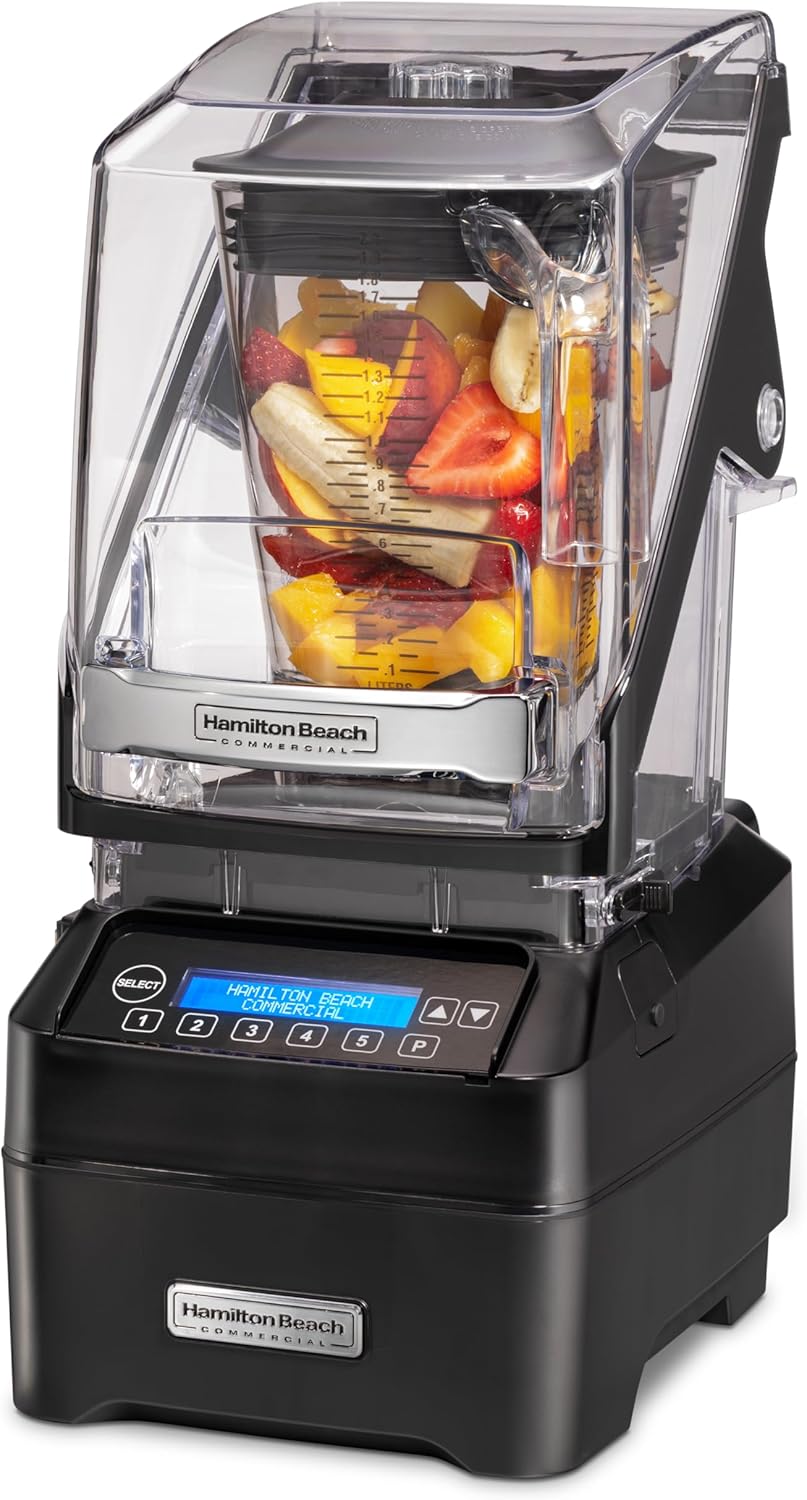 Hamilton Beach Commercial Eclipse High-Performance Blender, 64 Ounce / 2 Liter Capacity, 3 HP Motor, QuietBlend Technology Dramatically Reduces Noise Levels, NSF Certified, HBH755R