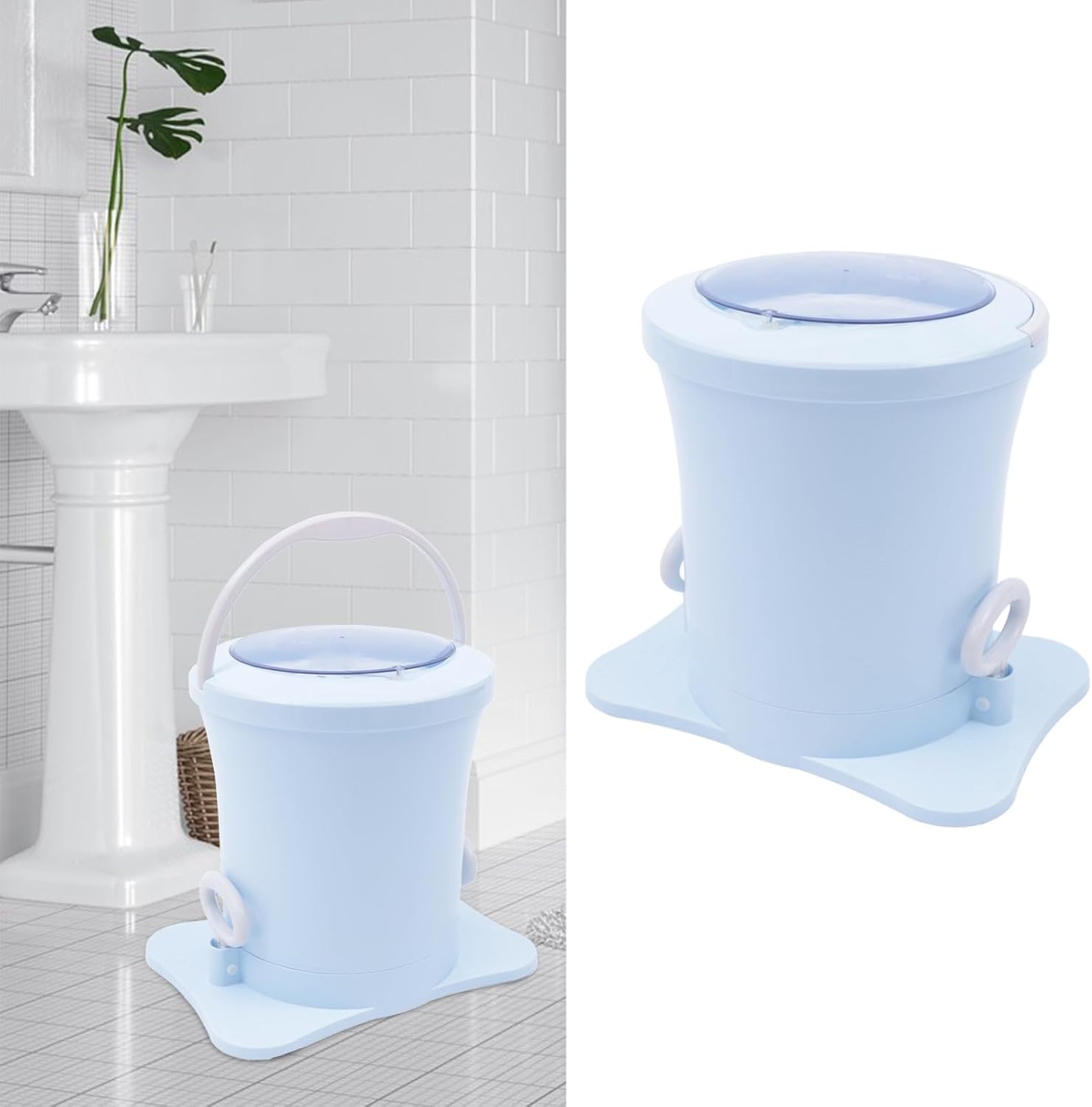 Portable Washing Machine Large Capacity Dehydrator Spin Dryer Manually Pulling Rope Laundry Drying Machine