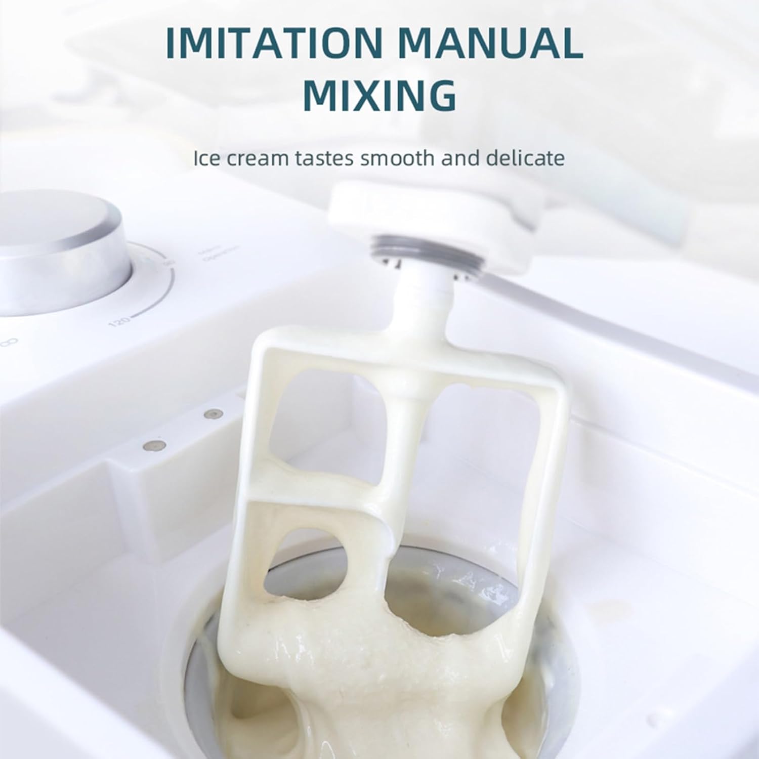 Ice Cream Maker Mini Ice Cream Machine Household Small Automatic Homemade Yogurt Ice Cream Machine Electronic Without Pre Cooling Table Top Ice Cream Machine，Fun Kitchen Appliance