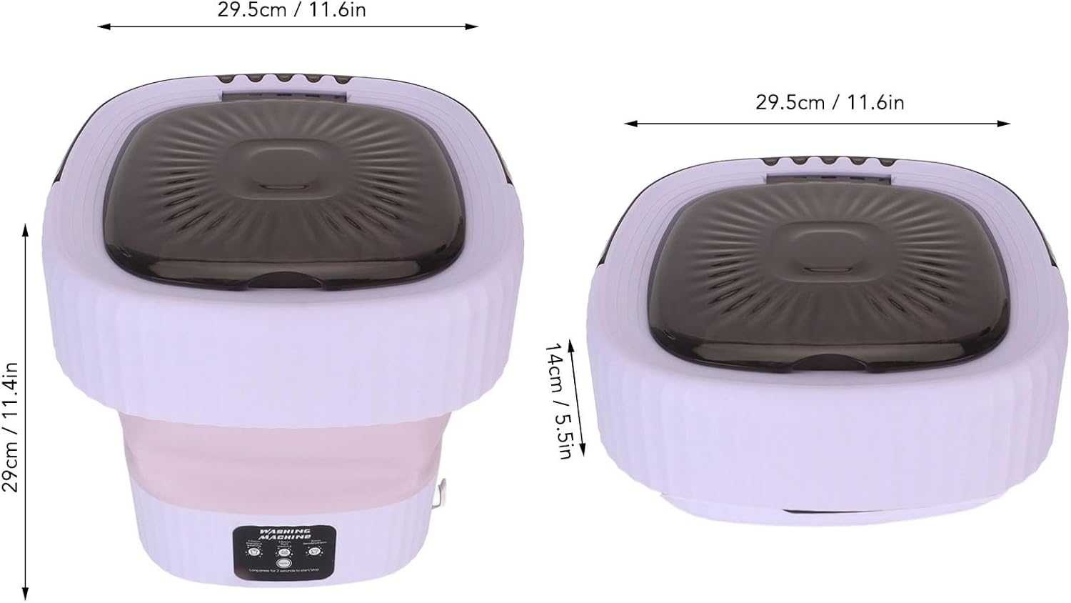 10L Portable Washing Machine, Foldable Washing Machine, Mini Underwear Laundry Machine,Dormitory Washing Machine,for Dormitory Hotel Travel (US Plug)