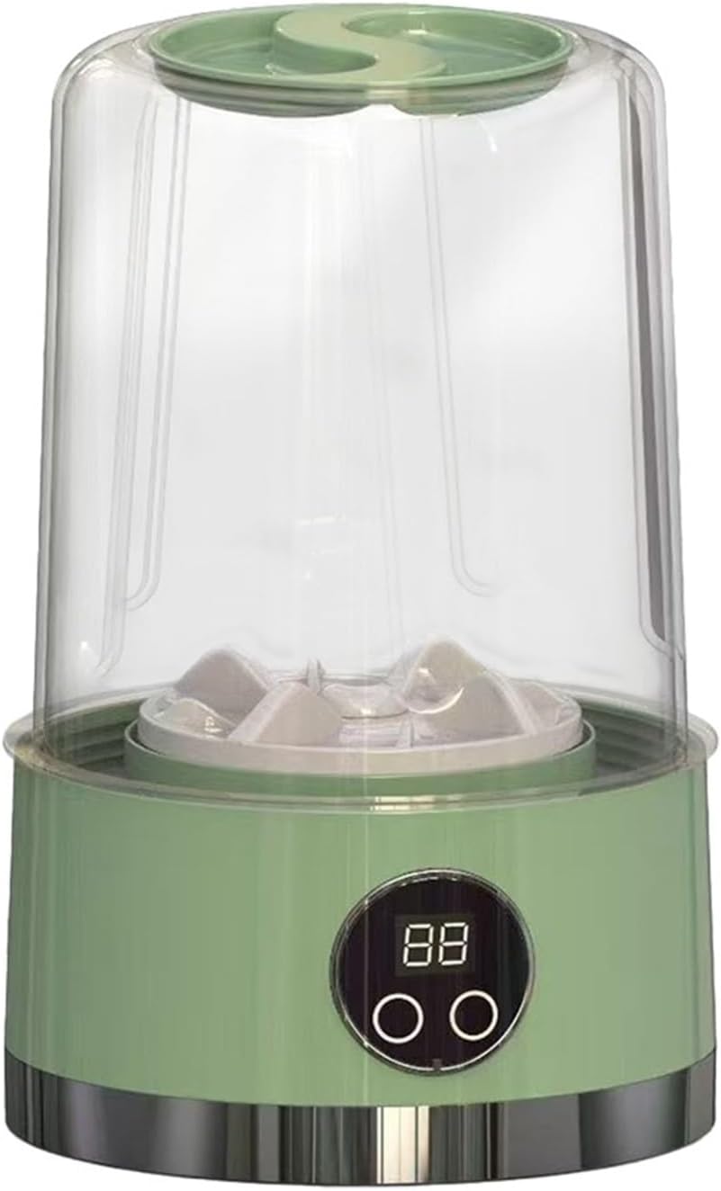 Portable Mini Washing Machine Rechargeable Underwear Washing Cup Cordless for Apartment Dorm Hotel Travel & Camping,for Travel,Camping, RV & Dorms(Green)